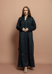 Black crepe Abaya