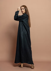 Black crepe Abaya