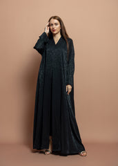 Black crepe Abaya