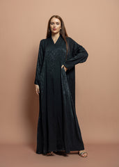 Black crepe Abaya