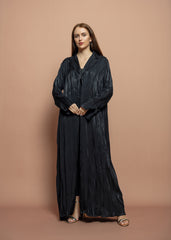 Black crepe Abaya