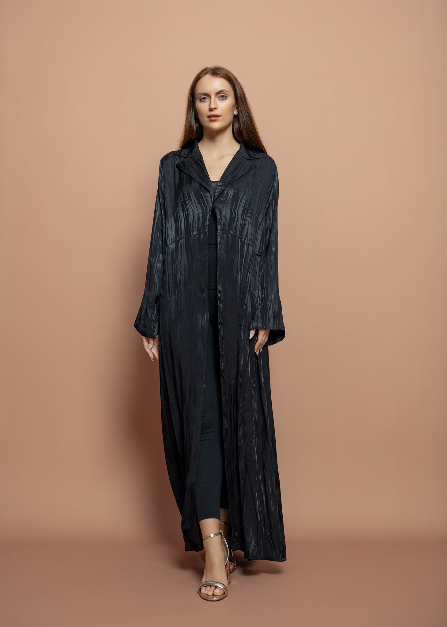 Black crepe Abaya