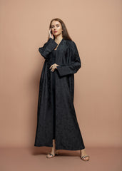 Black crepe Abaya