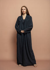 Black crepe Abaya