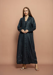 Black crepe Abaya
