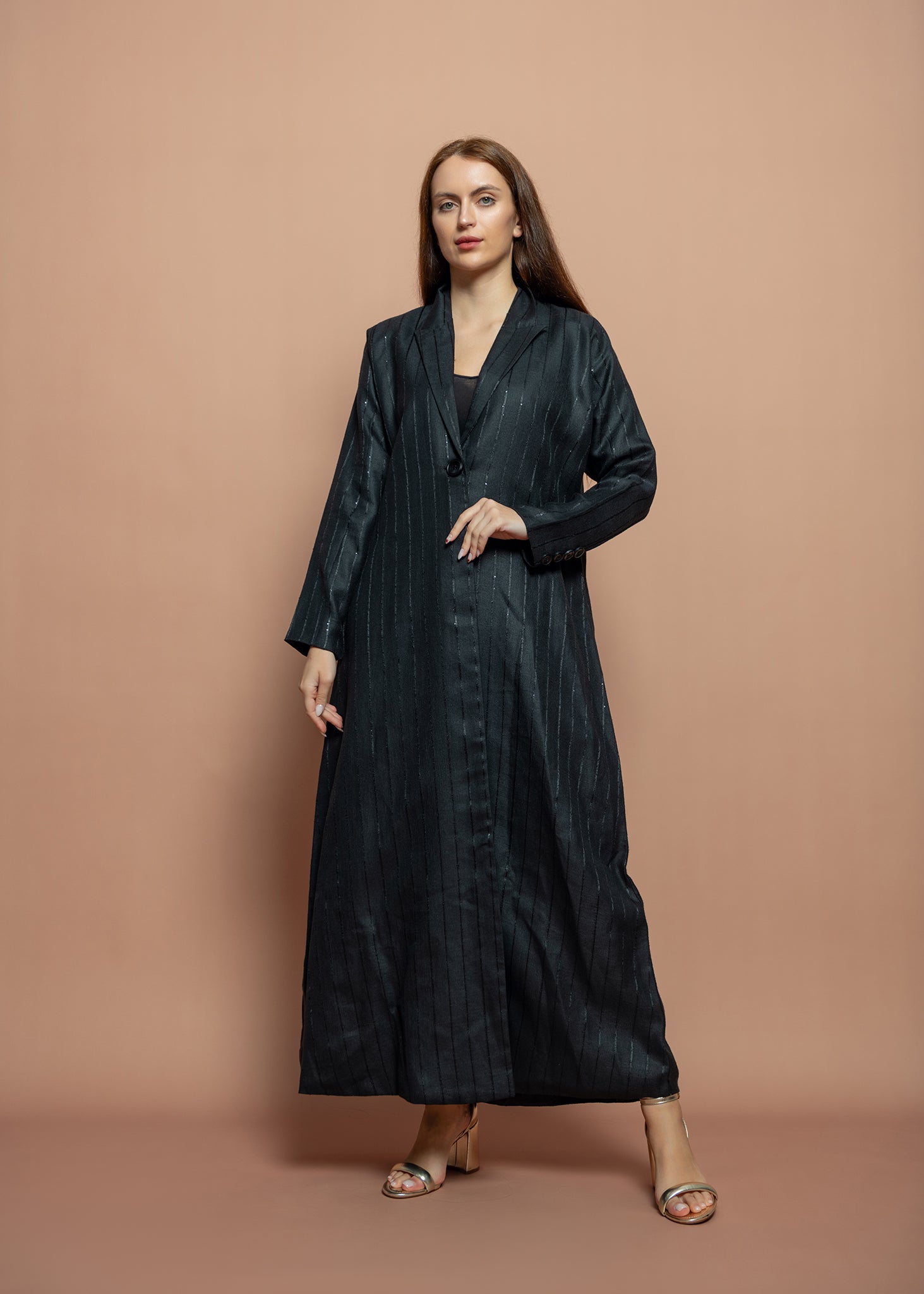 Black crepe Abaya
