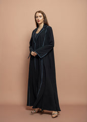 Black crepe Abaya