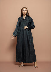 Black crepe Abaya