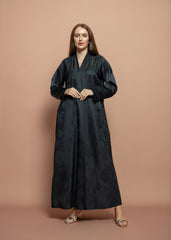 Black crepe Abaya