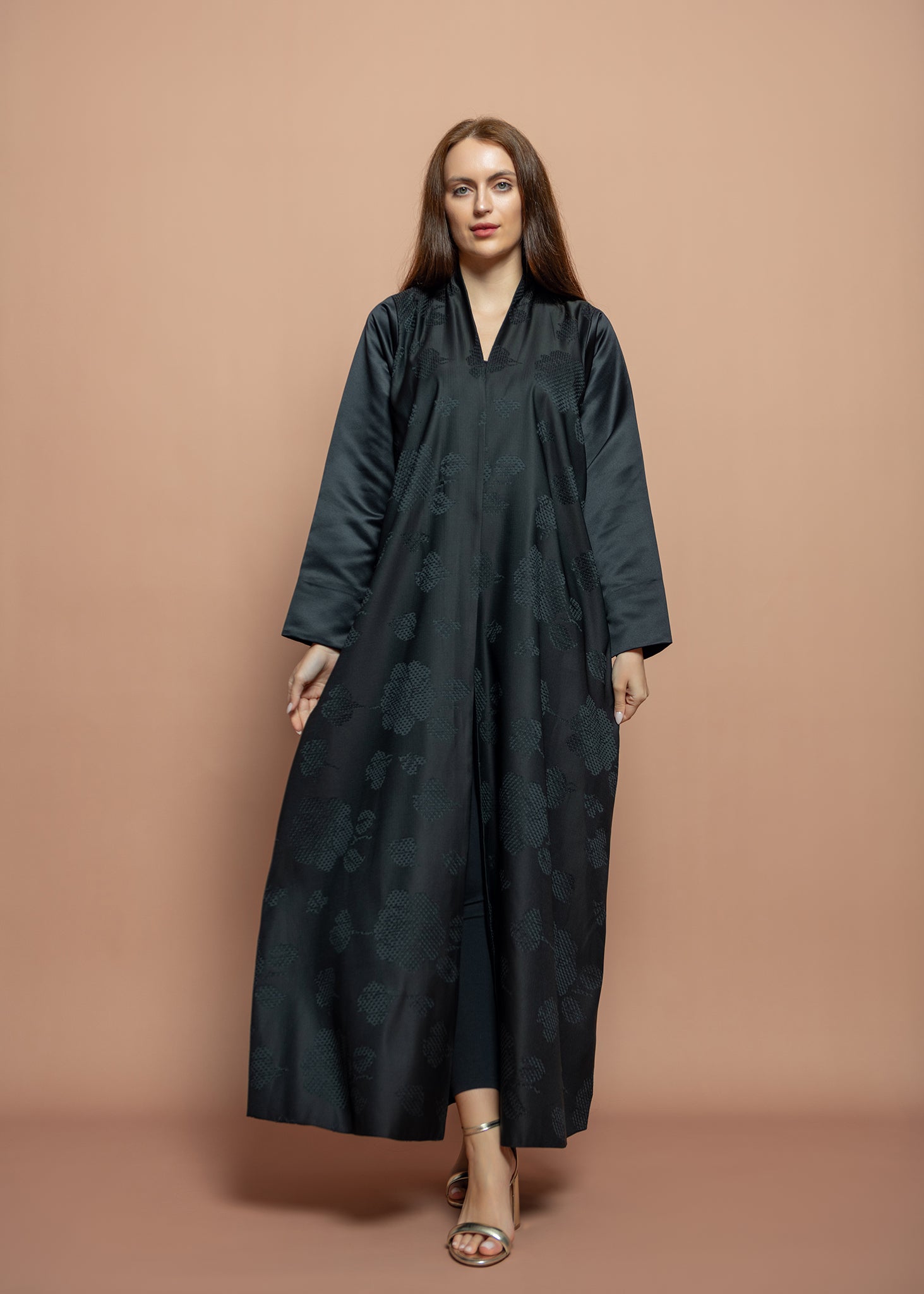 Black crepe Abaya