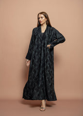 Black crepe Abaya