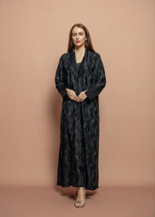 Black crepe Abaya