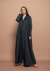 Black crepe Abaya