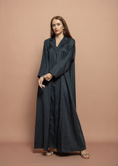 Black crepe Abaya