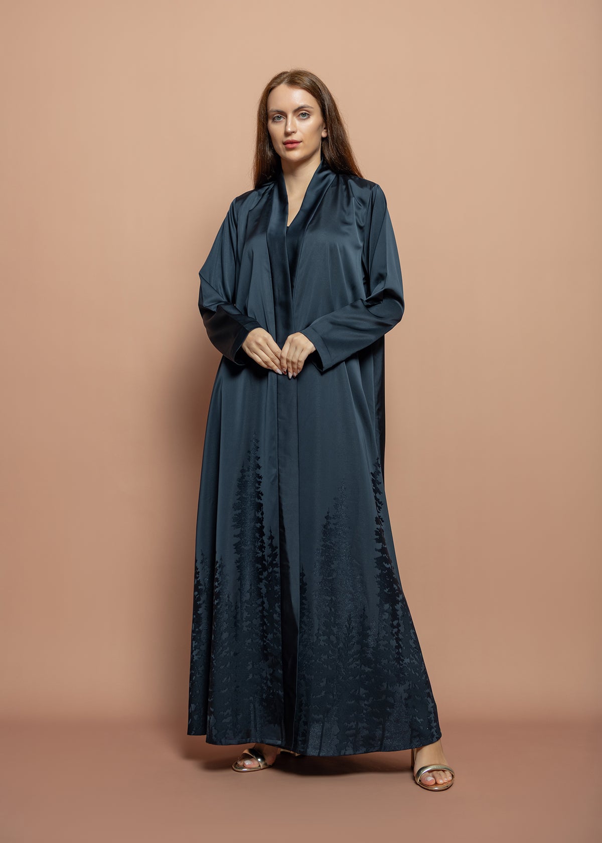 Black crepe Abaya