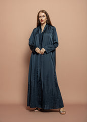 Black crepe Abaya