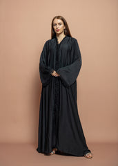 Black crepe Abaya