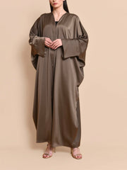 Satin silk abaya