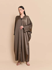 Satin silk abaya