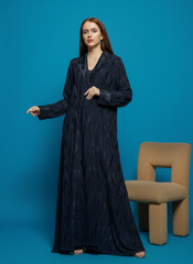 Black crepe Abaya Tsmm0147